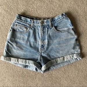 High Waisted Denim Shorts